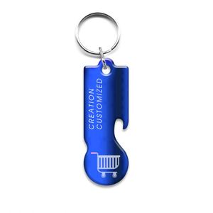 Shopping Trolley Pound Design Metal Keyring Custom Your Own logo Supermarket Shopping Cart Chip Token <b>Key</b> <b>Chain</b> - Product Image 1