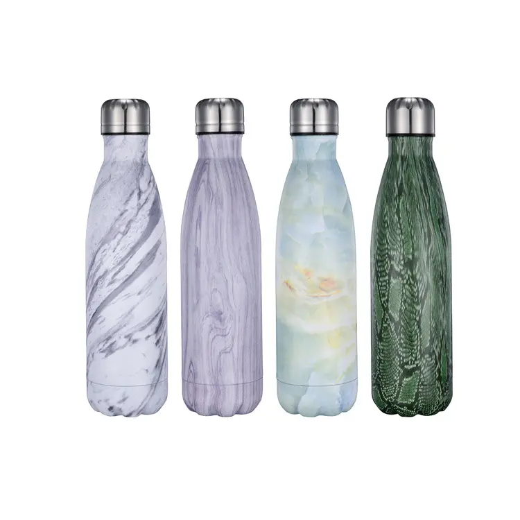 Vacuum Insulated Containers Stainless Steel Water Bottle 500ML Forest Bloom Triple Layered Keeps Drinks Cold and Hot