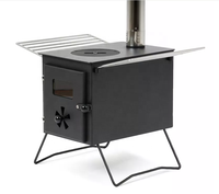 Réchaud de tente de glamping extérieur portable bon marché poêles de sauna poêle de tente à bois de camping pliant en fonte