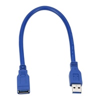 Kabel Ekstensi USB 3.0 Tipe A Jantan ke Betina Kecepatan Tinggi 5Gbps dengan Pelindung Jalinan Konduktor Tembaga Murni Selubung PVC-1m hingga 10m