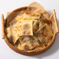 Mélange de crêpes pour petit-déjeuner au goût banane surgelé, pré-cuit, en sachet portable pour enfants