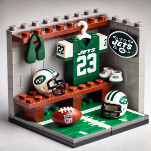 Kit de Ladrillos para Vestuario de Equipo Deportivo, Plástico ABS, Miniatura de Gimnasio, Área de Cambio, Modelo de Ensamblaje, Juguete Educativo de Construcción - Product Image 2