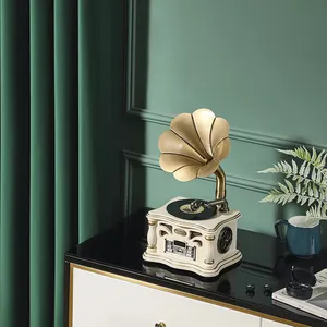 Elegant Multi Functional Vintage Retro Radio Home Decor Phonograph SpeakerRetro Bluetooth Speaker