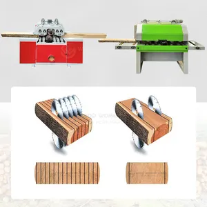Hz0420 Log Multiple Blades Circular Sawmill Wood Multi Rip Saw Machine Mill Portable Sawmill