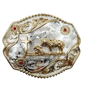 Western Cowboy Belt Buckle Custom Buckle 40mm Wholesale Belt Buckle Cowboy Belts For Men Factory Design Logo