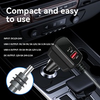 3M 10ft TR69 12V-24V USB3.0 Anschluss Spannungsanzeige Kabel Zigarettenanzünder zu DC-Stromkabel für Starlink Mini Autoladekabel