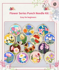 Kit de punzón de aguja al por mayor de alta calidad, Kit de punzonado de flores Diy, Kit de aguja de punzón de bordado - Product Image 6