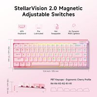 Clavier de jeu magnétique Mchose Ace 68 Air 65% à effet Hall, actionnement réglable, déclenchement rapide, RGB 8000Hz, filaire, Hot-Swap