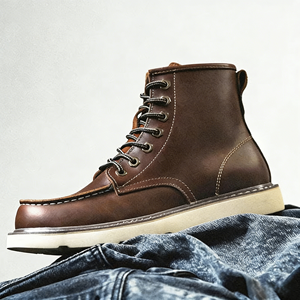 <span class=keywords><strong>Stivali</strong></span> Vintage da <span class=keywords><strong>Uomo</strong></span> Taglie Grandi, Alti fino a Metà Polpaccio, Misure 45-49, Traspiranti, Impermeabili e Caldi per Primavera e Autunno - Product Image 3