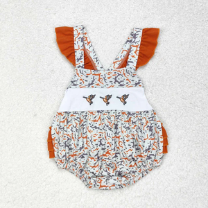 Vêtements d'été pour bébés garçons et filles, tenues d'été pour tout-petits, broderie de canard mallard, short à manches courtes, 2 pièces, vêtements de boutique pour enfants - Product Image 5