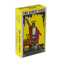 Cartes de tarot et d'oracle personnalisées de marque OEM, à coins carrés, avec design holographique et guide