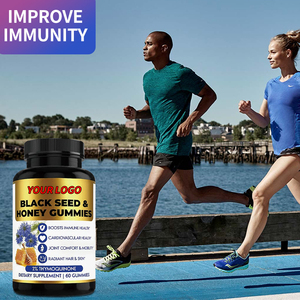 La pelle dei capelli radiante con Comfort dell'articolazione OEM aumenta la salute immunitaria 2% gummie di miele Oik, semi neri naturali - Product Image 3