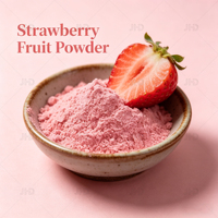Poudre de jus de fruits aromatisée à l'extrait de fraise lyophilisée naturel de qualité alimentaire pure à 100 %, en vrac, entrepôt USA
