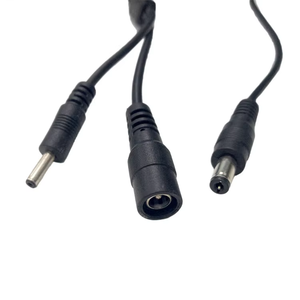 ขั้วต่อไฟ DC 1ถึง2ตัวผู้ตัวเมีย DC5521 2ทางสาย Y สายไฟประกอบพาวเวอร์ซัพพลายสำหรับกล้องวงจรปิด - Product Image 1