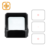 Lunette de visée laser rouge solaire Focuhunter, tactique, en aluminium, grande fenêtre, fonctions Shake-Awake, 1X26mm, multi-couches, étanche
