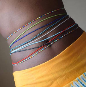 Cadenas de Cintura Elásticas con Cuentas de Colores, Joyería Corporal Bohemia para el Vientre, Accesorio de Estilo Veraniego para la Playa para Mujer - Product Image 2