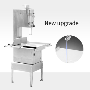 Sierra para Huesos y Carne Congelada Horus HR-300A Semiautomática de Acero Inoxidable, Grosor Ajustable, Cuchilla Extraíble, Uso Pesado para Carnicería - Product Image 6