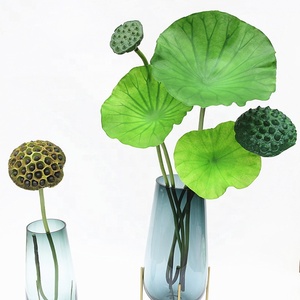 M168 Fiori di Loto Artificiali in Seta per Decorazioni Floreali Rustiche per Matrimoni e Casa, Piante Decorative con <span class=keywords><strong>Semi</strong></span> di Loto - Product Image 6