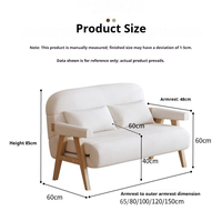 Sofá Cama Plegable Nórdico a Precio de Mayoreo, Moderno, Retráctil, de 1 o 2 Plazas, Sofá Individual que se Convierte en Cama Doble, Sofá Cama de Espuma Viscoelástica