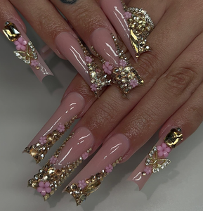 Venta al por mayor de lujo diseñador bailarina francés acrílico personalizado de alta calidad <span class=keywords><strong>palo</strong></span> de prensa en las <span class=keywords><strong>uñas</strong></span> - Product Image 1