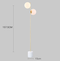 2023 nouveau lampadaire en verre LED intérieur dimmable télécommande utilisation intérieure uniquement