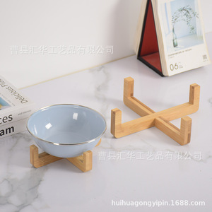 Soporte de madera para tazón de gato, soporte elevador para tazón de comida, mesa de comedor para mascotas, comedero para gatos y perros, estante para comida, estante para agua - Product Image 2