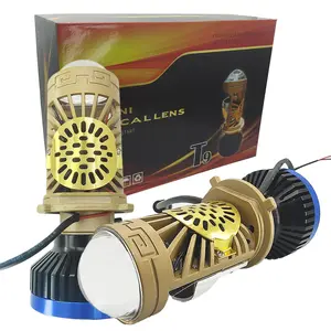 New design H4 LED Headlights with DRL 12V 55W Mini Projector Lens 6000K Ultra Bright High Low Beam