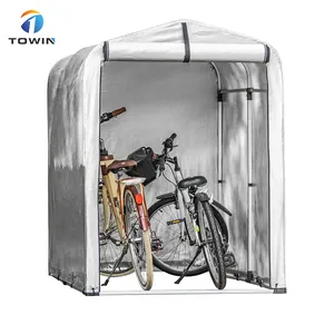 Tenda sepeda motor, tempat menyimpan portabel luar ruangan taman teras rumput kanopi tenda sepeda
