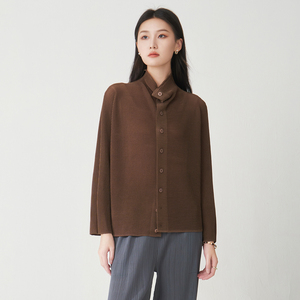 Cardigan Elegante da Donna Ultimo <span class=keywords><strong>Design</strong></span> 2026, Giacca Casual Autunnale con <span class=keywords><strong>Design</strong></span> Raffinato, Camicia Plissettata - Produzione di Fabbrica - Product Image 6