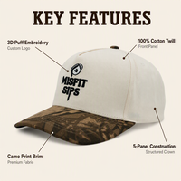 Casquettes de mariage bicolores 100 % coton à 5 panneaux, ajustables, avec logo brodé en 3D, pour hommes et femmes, casquettes de golf et de baseball en gros