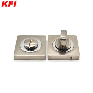 Accessori per <span class=keywords><strong>porte</strong></span> moderne quadrate in lega di zinco maniglia per porta di sicurezza copertura porta chiave sturco interno piastra per bagno e Villa - Product Image 6