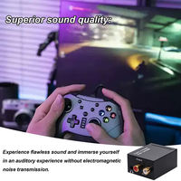 Adaptateur numérique SPDIF coaxial Toslink vers analogique stéréo L/R et 3,5 mm, convertisseur audio optique vers RCA avec câble à fibre optique pour PS3