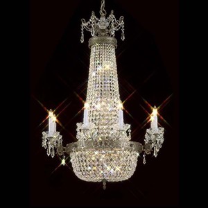 <span class=keywords><strong>Lampadario</strong></span> in Cristallo Dorato Stile Impero Francese con Candelieri per Decorazioni Nuziali Personalizzate - Product Image 4