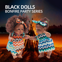 Poupée personnalisée pour bébé, ensemble de poupées noires afro-américaines pour filles, vente pour enfants