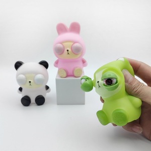 Jouet anti-stress en PVC Jincan Novelty, petit animal grenouille panda, pour filles et garçons, respectueux des yeux, décoration de bureau - Product Image 5