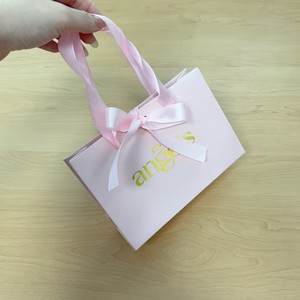 Bolsa de Regalo Rosa Personalizada, Bolsa de Embalaje para Joyería, Bolsa de Compras de Papel con su Propio Logotipo - Product Image 5