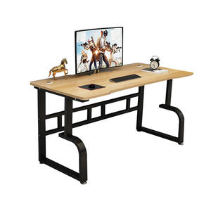 Escritorio de Computadora Blanco para Oficina en Casa, Patas en Forma de G, Mesa de Juego, Escritorio de Estudio con Estantería, Muestra Gratis, Gran Venta - Product Image 3