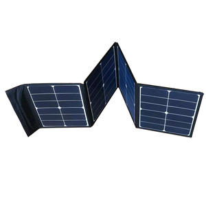 Caricabatterie Solare Flessibile Pieghevole Monocristallino ad Alta Efficienza 45W/60W USB 5V 23% Power Bank per Telefono Cellulare Nero - Product Image 3