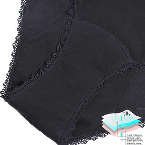 Venta <span class=keywords><strong>de</strong></span> fábrica, bragas menstruales sexis <span class=keywords><strong>de</strong></span> <span class=keywords><strong>encaje</strong></span> para mujer, Bragas Culotte Menstruelle absorbente para niñas, ropa interior femenina para el período - Product Image 5