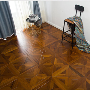 Parquet en bois d'ingénierie multicouche T&G en teck brillant de qualité AB, 12mm, 15mm, 18mm, avec réduction du bruit, durable, certifié E0 E1 CE, pour la maison - Product Image 2