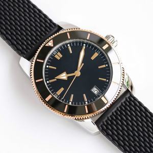 Reloj Mecánico de Acero Inoxidable con Correa de Cuero de 20 mm de Ancho, Diseño de Buceo Simple y Moderno Unisex - Product Image 2