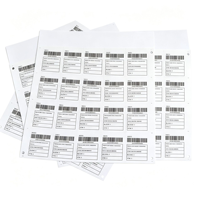 Étiquettes d'expédition en papier kraft brun autocollantes avec logo personnalisé pour boîtes postales, cartons, emballages de vente au détail et logistique