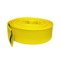 Vente d'usine Équipement de lutte contre l'incendie personnalisable Tuyau d'incendie durable avec revêtement en caoutchouc synthétique Veste en polyester Tuyau plat