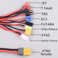 Futaba T/XT60/Tamiya Plug IMAX B6 B6AC Câble de convertisseur de chargeur 8 1 Ligne d'adaptateur de batterie pour modèle de voiture RC Jouet Drones Accessoires