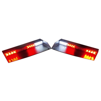 Luz de visera de advertencia LED roja profesional de ámbar impermeable LED dsah estroboscópico