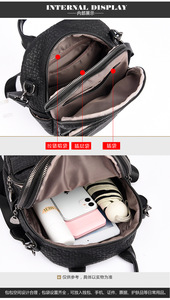 Women <b>Backpack</b> Fashion Design High Quality <b>Leather</b> Female School Bag Multifunction <b>Large</b> Capacity Travel <b>Backpacks</b> - Product Image 6