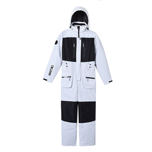 Mono de nieve para exteriores de invierno para adultos con logotipo personalizado, conjunto de una pieza, traje de esquí impermeable, mono, traje de esquí para hombre - Product Image 1