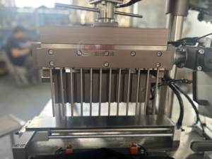 ماكينة تعبئة وتغطية خط إنتاج إزالة القوالب والشفاه من السيليكون الأوتوماتيكية وملء وتغطية خط أحمر الشفاه بالتبريد - Product Image 4