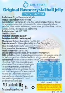 Perles de <span class=keywords><strong>tapioca</strong></span> explosives certifiées Halal pour boissons au thé aux perles, boules de jus aux saveurs authentiques, thé au lait OEM - Product Image 6