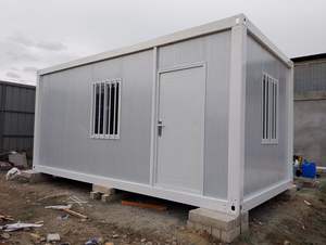 Marco de acero galvanizado, marco de contenedor separado, casa modular prefabricada, paquete plano, diseño de panel sándwich para uso en oficina - Product Image 4